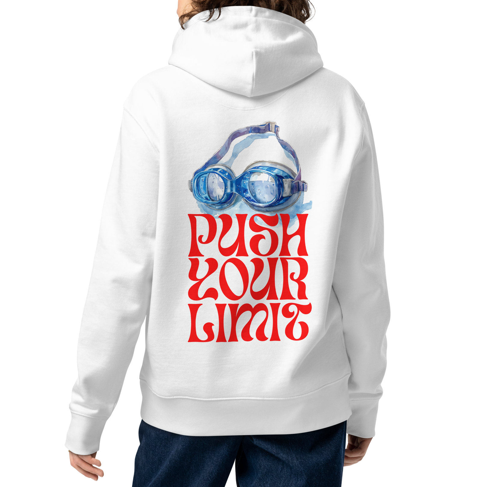 Push Your Limit | Organic Swim Goggles Graphic Hoodie – Lane Line